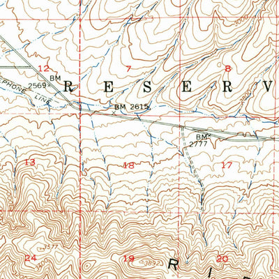 United States Geological Survey Black Rock Spring, WA (1953, 62500-Scale) digital map