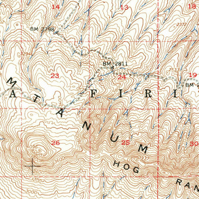 United States Geological Survey Black Rock Spring, WA (1953, 62500-Scale) digital map