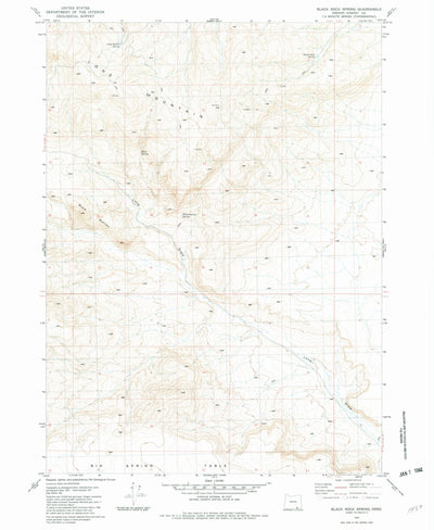 United States Geological Survey Black Rock Springs, OR (1981, 24000-Scale) digital map