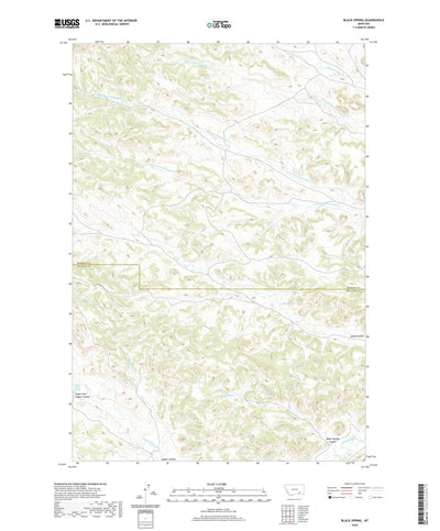 United States Geological Survey Black Spring, MT (2020, 24000-Scale) digital map