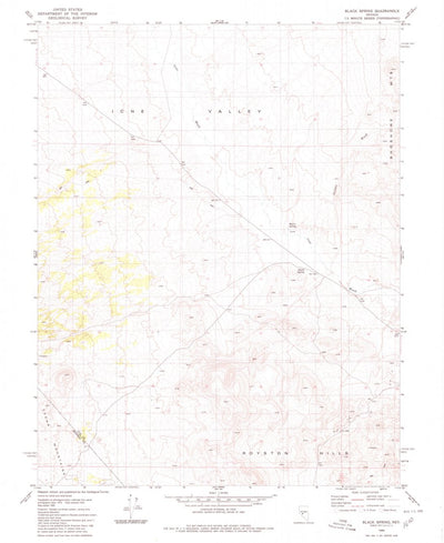 United States Geological Survey Black Spring, NV (1980, 24000-Scale) digital map