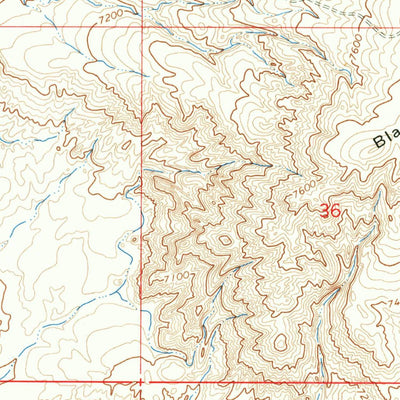 United States Geological Survey Black Spring Reservoir, WY (1964, 24000-Scale) digital map