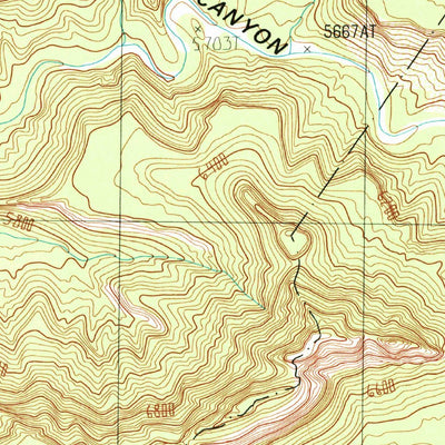 United States Geological Survey Black Steer Canyon, UT (1987, 24000-Scale) digital map
