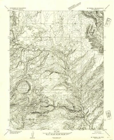 United States Geological Survey Black Table, UT (1952, 24000-Scale) digital map