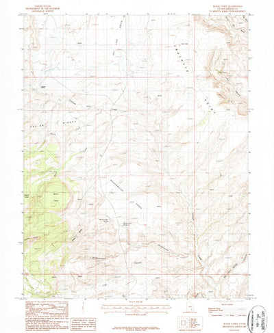 United States Geological Survey Black Table, UT (1987, 24000-Scale) digital map