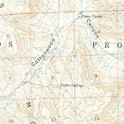 United States Geological Survey Black Top Mountain, NM (1948, 62500-Scale) digital map