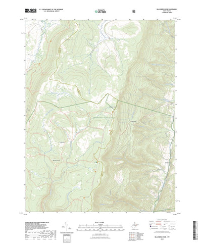 United States Geological Survey Blackbird Knob, WV (2023, 24000-Scale) digital map