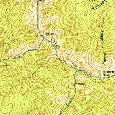 United States Geological Survey Blackbird Mountain, ID (1951, 62500-Scale) digital map