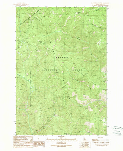 United States Geological Survey Blackbird Mountain, ID (1989, 24000-Scale) digital map