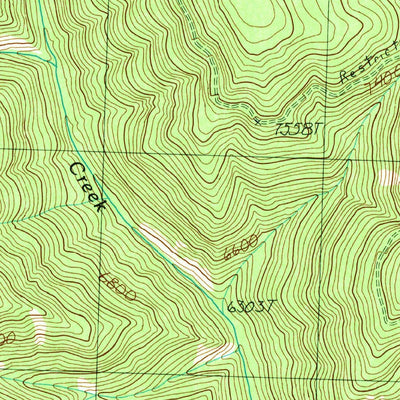United States Geological Survey Blackbird Mountain, ID (1989, 24000-Scale) digital map