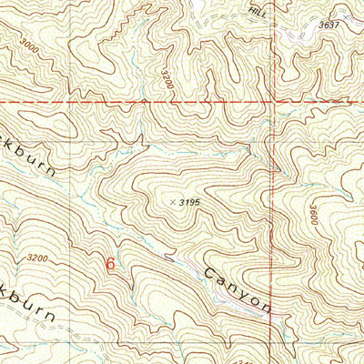 United States Geological Survey Blackburn Canyon, CA (1982, 24000-Scale) digital map