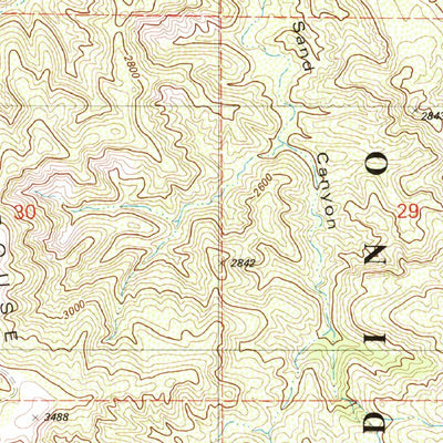 United States Geological Survey Blackburn Canyon, CA (1982, 24000-Scale) digital map