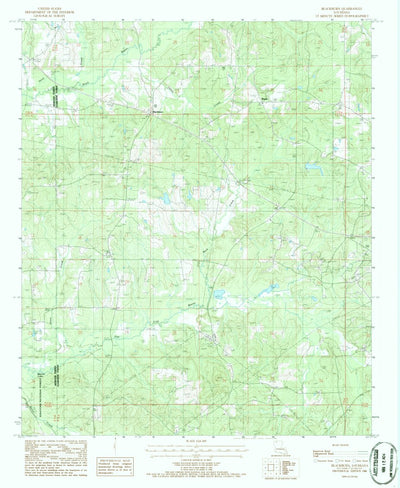 United States Geological Survey Blackburn, LA (1986, 24000-Scale) digital map