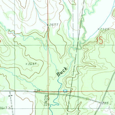 United States Geological Survey Blackburn, LA (1986, 24000-Scale) digital map