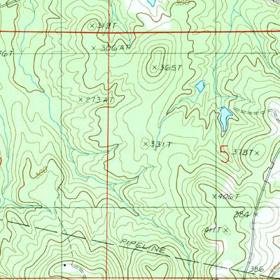 United States Geological Survey Blackburn, LA (1986, 24000-Scale) digital map