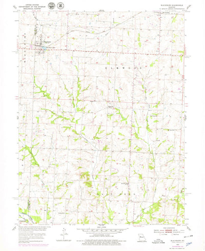 United States Geological Survey Blackburn, MO (1953, 24000-Scale) digital map