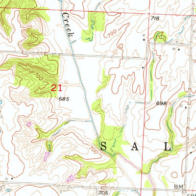 United States Geological Survey Blackburn, MO (1953, 24000-Scale) digital map