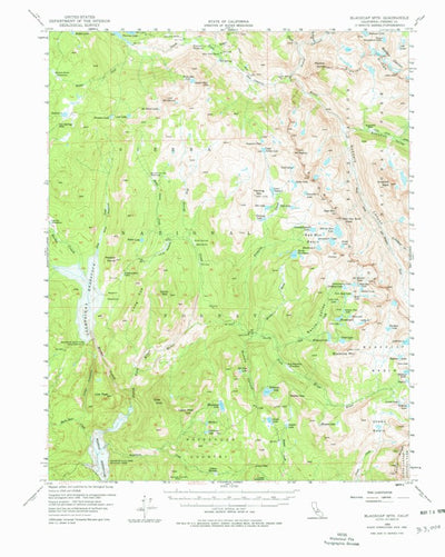 United States Geological Survey Blackcap Mountain, CA (1962, 62500-Scale) digital map