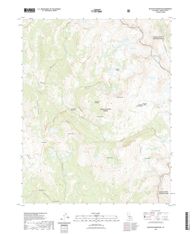 United States Geological Survey Blackcap Mountain, CA (2021, 24000-Scale) digital map