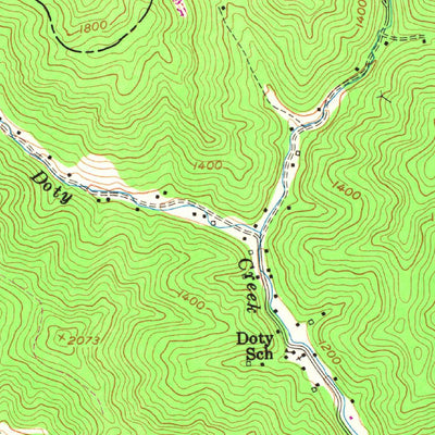 United States Geological Survey Blackey, KY (1954, 24000-Scale) digital map