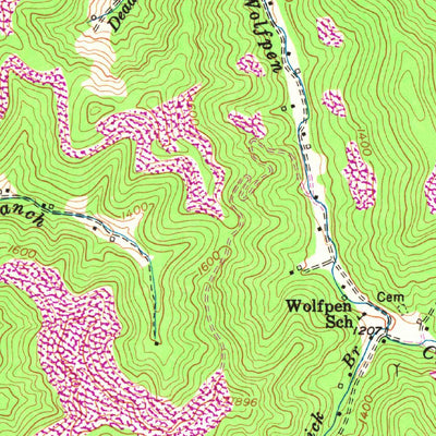 United States Geological Survey Blackey, KY (1954, 24000-Scale) digital map