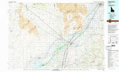 United States Geological Survey Blackfoot, ID (1978, 100000-Scale) digital map