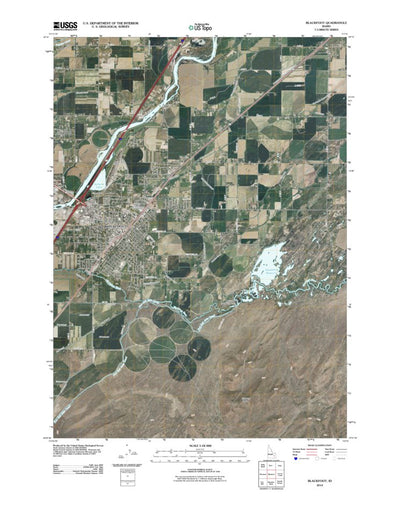 United States Geological Survey Blackfoot, ID (2010, 24000-Scale) digital map