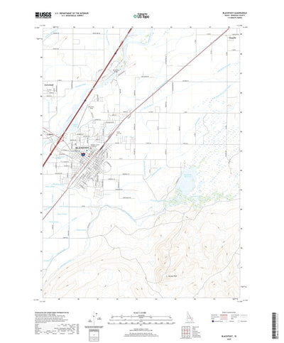 United States Geological Survey Blackfoot, ID (2020, 24000-Scale) digital map