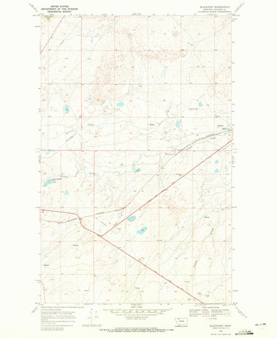 United States Geological Survey Blackfoot, MT (1968, 24000-Scale) digital map