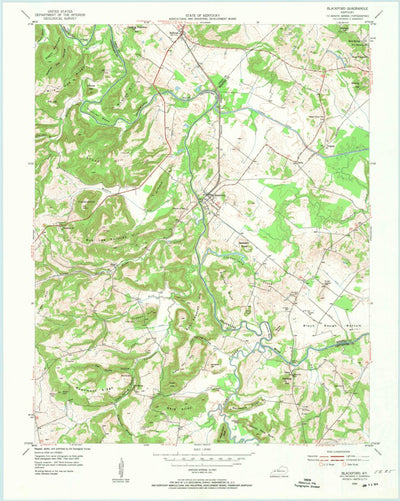 United States Geological Survey Blackford, KY (1954, 24000-Scale) digital map