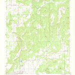 United States Geological Survey Blackgum, OK (1972, 24000-Scale) digital map