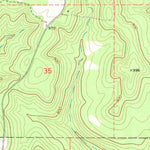 United States Geological Survey Blackgum, OK (1972, 24000-Scale) digital map