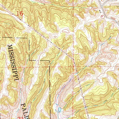 United States Geological Survey Blackhawk, IL-IA (1953, 24000-Scale) digital map