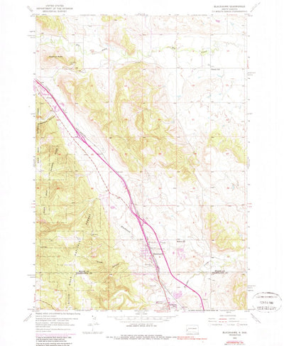 United States Geological Survey Blackhawk, SD (1953, 24000-Scale) digital map