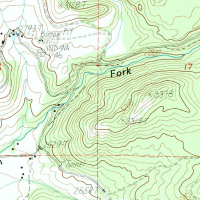 United States Geological Survey Blackhorse Canyon, WA (1985, 24000-Scale) digital map