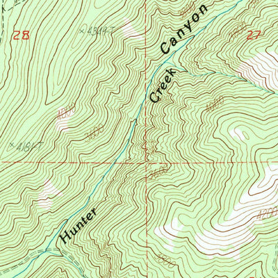 United States Geological Survey Blackhorse Canyon, WA (1985, 24000-Scale) digital map