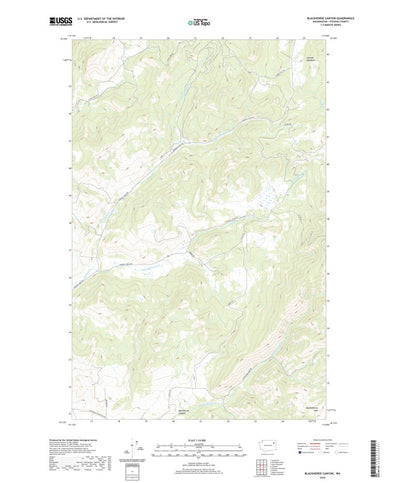 United States Geological Survey Blackhorse Canyon, WA (2020, 24000-Scale) digital map