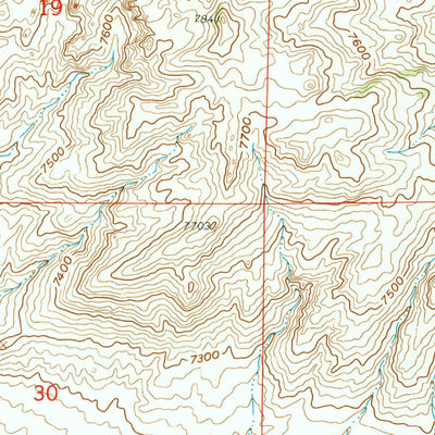 United States Geological Survey Blackjack Ranch, WY (1959, 24000-Scale) digital map