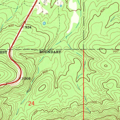 United States Geological Survey Blackjack Ridge, OK (1966, 24000-Scale) digital map
