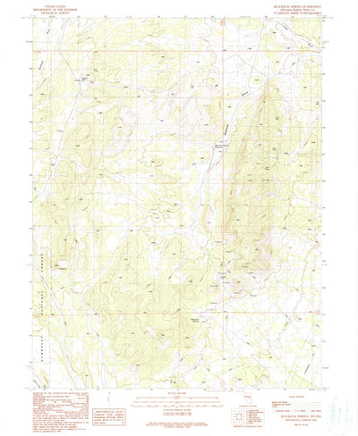 United States Geological Survey Blackjack Springs, NV (1990, 24000-Scale) digital map