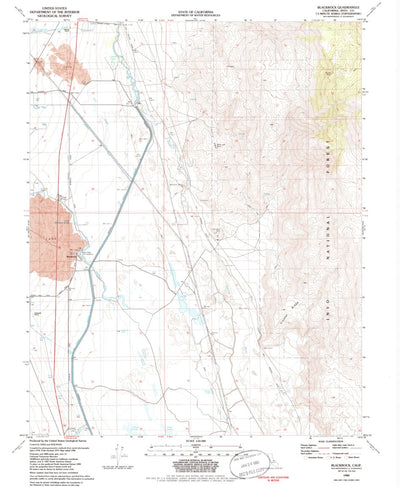 United States Geological Survey Blackrock, CA (1982, 24000-Scale) digital map