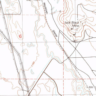 United States Geological Survey Blackrock, CA (1982, 24000-Scale) digital map