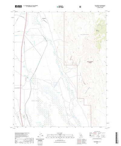 United States Geological Survey Blackrock, CA (2021, 24000-Scale) digital map