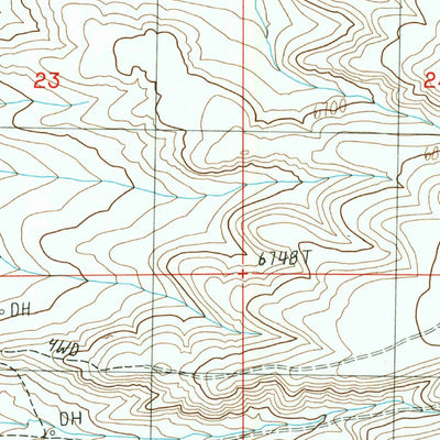 United States Geological Survey Blacks Fork Bridge, WY (1987, 24000-Scale) digital map