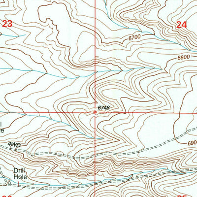 United States Geological Survey Blacks Fork Bridge, WY (1996, 24000-Scale) digital map