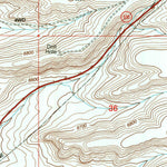 United States Geological Survey Blacks Fork Bridge, WY (1996, 24000-Scale) digital map