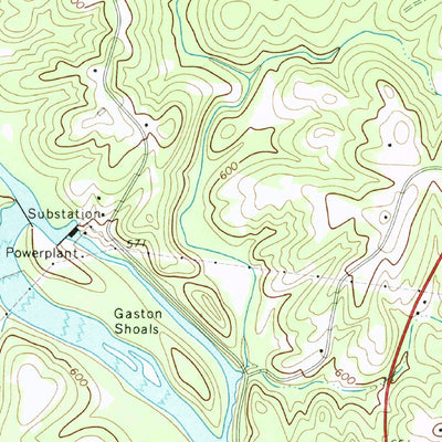 United States Geological Survey Blacksburg North, SC-NC (1971, 24000-Scale) digital map