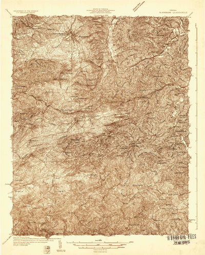 United States Geological Survey Blacksburg, VA (1932, 48000-Scale) digital map