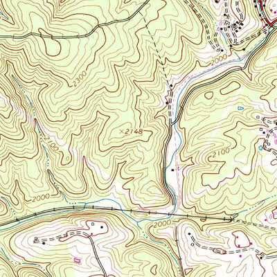 United States Geological Survey Blacksburg, VA (1965, 24000-Scale) digital map