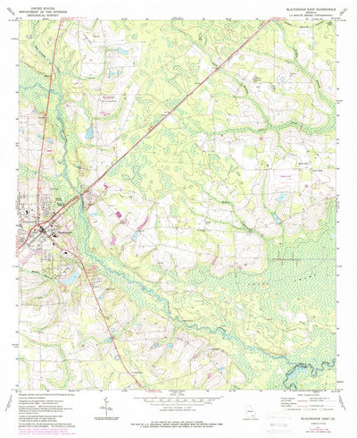 United States Geological Survey Blackshear East, GA (1971, 24000-Scale) digital map